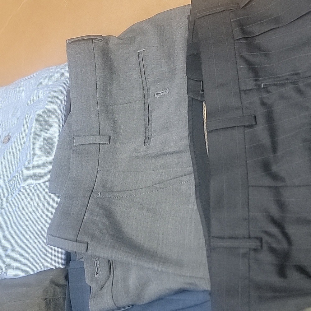 Lot Of 11 28" to 34 Mens Dress Pants Jos. A Banks Banana Republic Tommy Hilfiger - Picture 6 of 9